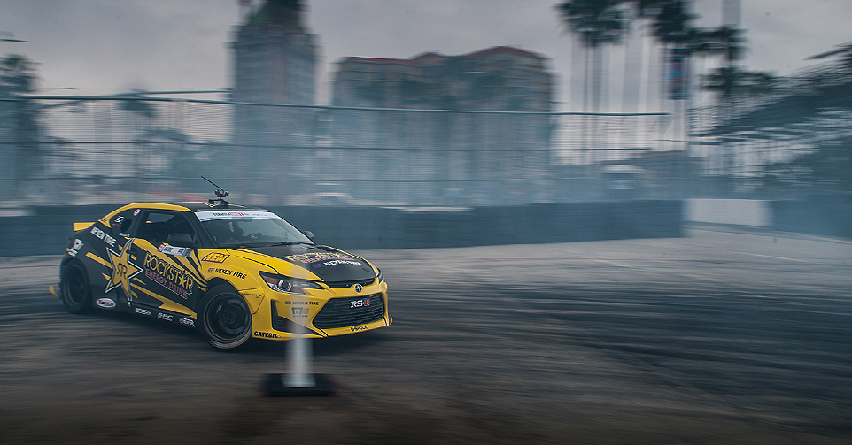 racing car drifting